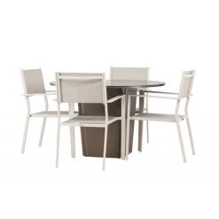 Santa Fe Rund Loungesæt - Havemøbelsæt