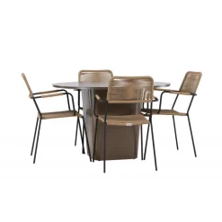 Santa Fe Rund Loungesæt - Havemøbelsæt