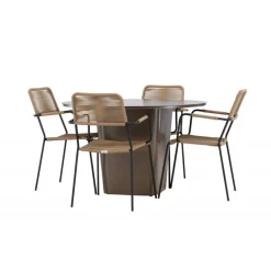 Santa Fe Rund Loungesæt - Havemøbelsæt