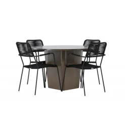 Santa Fe Rund Loungesæt - Havemøbelsæt