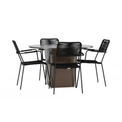 Santa Fe Rund Loungesæt - Havemøbelsæt