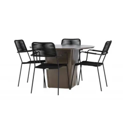 Santa Fe Rund Loungesæt - Havemøbelsæt