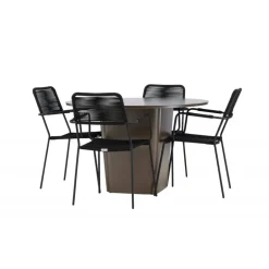 Santa Fe Rund Loungesæt - Havemøbelsæt