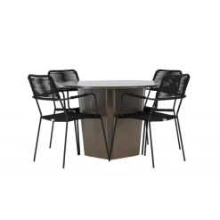 Santa Fe Rund Loungesæt - Havemøbelsæt