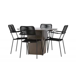 Santa Fe Rund Loungesæt - Havemøbelsæt