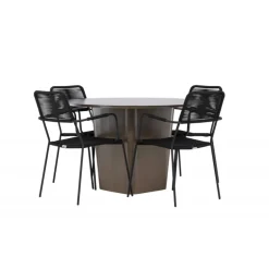 Santa Fe Rund Loungesæt - Havemøbelsæt