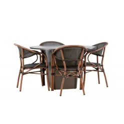 Santa Fe Rund Loungesæt - Havemøbelsæt