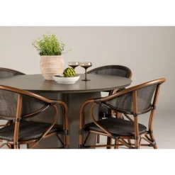 Santa Fe Rund Loungesæt - Havemøbelsæt