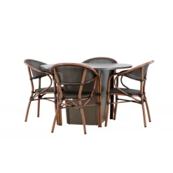 Santa Fe Rund Loungesæt - Havemøbelsæt