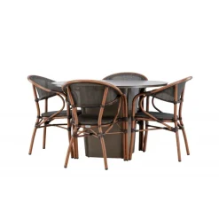 Santa Fe Rund Loungesæt - Havemøbelsæt