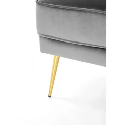 SANTI Lænestol Grå/Guld