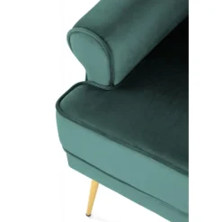 SANTI lænestol Mørkegrøn/guld