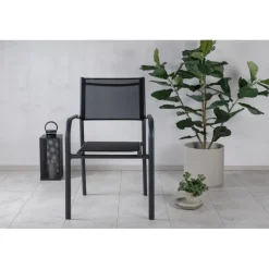 Santorini Havestol - Sort