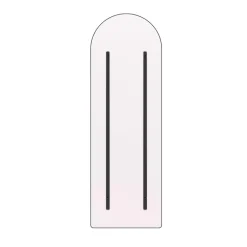 Sarasota Spejl 66 x 193 cm - Sort