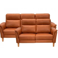 Sæby sofasæt Cognac Lædersofa