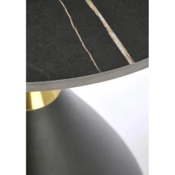 SCALITA sofabord, Sort marmor / Sort / guld