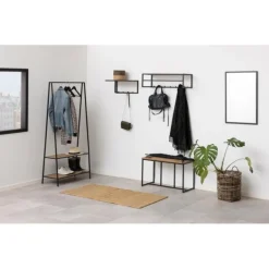 Seaford garderobestativ sort metal