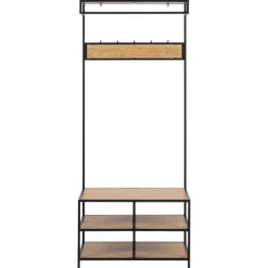 Seaford garderobestativ sort metal