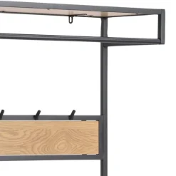 Seaford garderobestativ sort metal