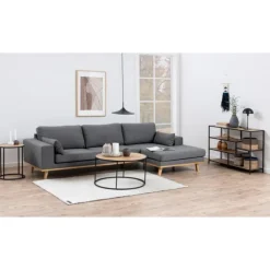 Seaford hjørnebord naturlig MDF