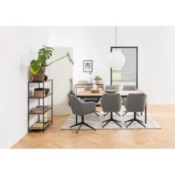 Seaford reol natur - 77 x 35 x H114 cm