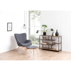 Seaford reol naturlig MDF