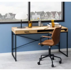 Seaford skrivebord naturlig MDF