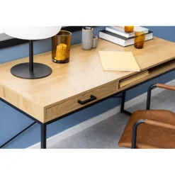 Seaford skrivebord naturlig MDF