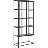 Seaford vitrine sort metal