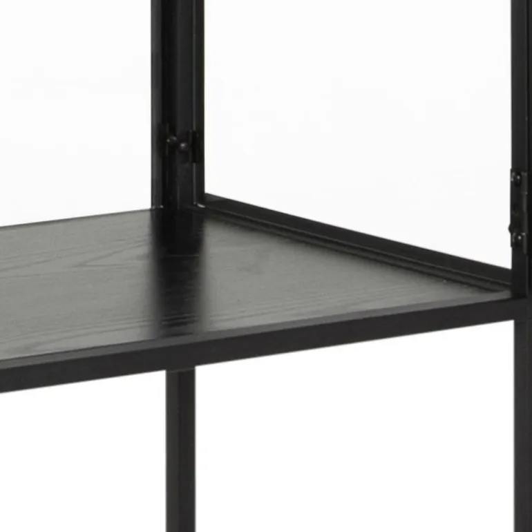 Seaford vitrine sort metal