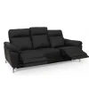 Selesta Recliner 3 pers. lædersofa sort