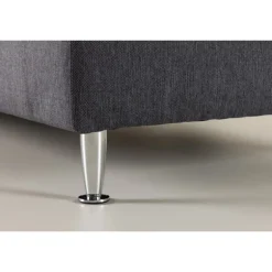 Seng kontinentalseng 90x200 - Mørkegrå