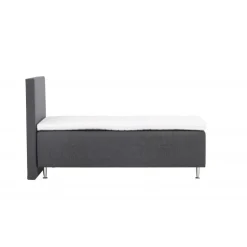 Seng kontinentalseng 90x200 - Mørkegrå