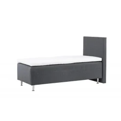 Seng kontinentalseng 90x200 - Mørkegrå