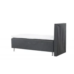 Seng kontinentalseng 90x200 - Mørkegrå