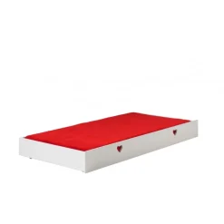 Seng med opbevaring Amori underseng 90 x 190 cm – hvid