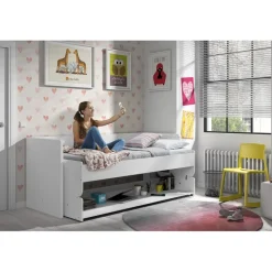 Seng med skrivebord Denver 90 x 200 cm – hvid