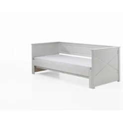 Seng med udtræk 90 x 200 cm – Scott, hvid