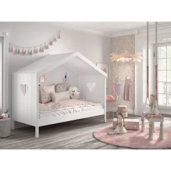 Seng til børn – Amori husseng 90 x 200 cm, hvid