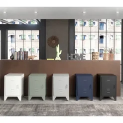 Sengebord i metal – Bronxx, sort