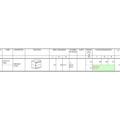 Sengebord Lara – hvid lakeret MDF med soft-close