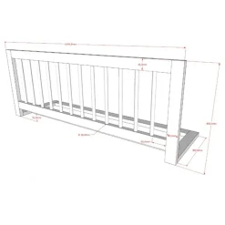 Sengehest i eg – Forrest Oak