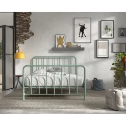 Sengeramme metal 140 x 200 – Bronxx, olivengrøn