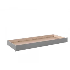 Sengeskuffe med gæsteseng 90 x 190 cm – grå (Pino)