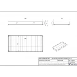Sengeskuffe med opbevaring Amori 90 × 190 cm – hvid