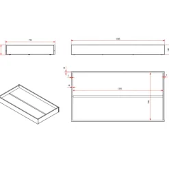 Sengeskuffe til juniorseng – hvid – TOD