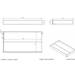 Sengeskuffe til juniorseng – Kiddy, hvid