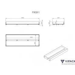 Sengeskuffe til PINO/SCOTT – hvid