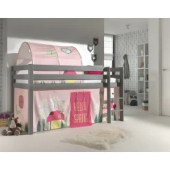 Sengeslusetunnel til mellemhøj seng – Forår, lyserød