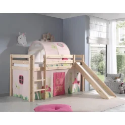 Sengeslusetunnel til mellemhøj seng – Forår, lyserød